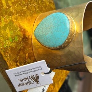 21ct gold plate brass bracelet